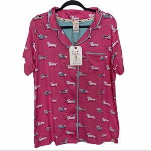 NWT Munki Munki Pink Pajama Top